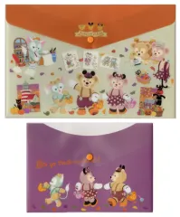 【中古】収納・携帯用アイテム ダッフィー＆シェリーメイ＆ジェラトーニ フラットケース2枚セット 「ダッフィーのハロウィーン2015」 東京ディズニーシー限定