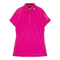 サイズ：M J.LINDEBERG ジェイリンドバーグ  半袖ポロシャツ  ピンク系 [240101579167] ゴルフウェア レディース ストスト