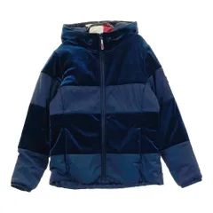 サイズ：L TOMMY HILFIGER GOLF トミー ヒルフィガーゴルフ ; フード付 切替 中綿ジャケット ボーダー柄 ネイビー系 [240101586749] ゴルフウェア レディース ストスト