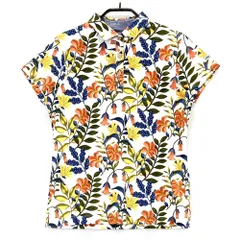 サイズ：0 MASTER BUNNY EDITION マスターバニーエディション  半袖ポロシャツ 花柄 ベージュ系 [241003000587] ゴルフウェア レディース ストスト