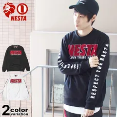 NESTA BRAND ネスタブランド クルーネック スウェット トレーナー サガラ刺繍 メンズ 大きいサイズ M-2XL [181NB1300]のサムネイル