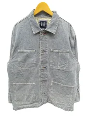 OLD GAP (オールドギャップ) ヒッコリーカバーオール ストライプ 古着 90s 00s 174334-00-1 L メンズ/025