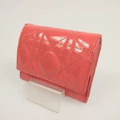【姫路東店】 中古 Christian Dior | クリスチャンディオール 三つ折り財布 ロータスウォレット S0181OVRB パテントレザー 【125】