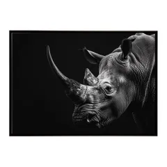 【A1サイズ（約59x84cm）】【lh-poster-6845】Rhinoceros サイ リノ サバンナ アフリカ 草原 自然 ネイチャー 動物 アニマル 野生動物 インテリア フォト 