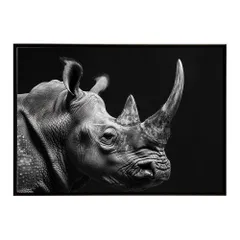 【A3サイズ（約30×42cm）】【lh-poster-6850】Rhinoceros サイ リノ サバンナ アフリカ 草原 自然 ネイチャー 動物 アニマル 野生動物 インテリア フォト 
