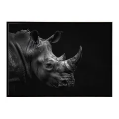 【B1サイズ（約73x103cm）】【lh-poster-6863】Rhinoceros サイ リノ サバンナ アフリカ 草原 自然 ネイチャー 動物 アニマル 野生動物 インテリア フォト 