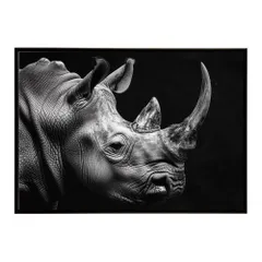 【A0サイズ（約84x119cm）】【lh-poster-6865】Rhinoceros サイ リノ サバンナ アフリカ 草原 自然 ネイチャー 動物 アニマル 野生動物 インテリア フォト 