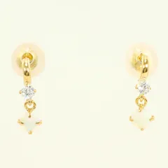 K18YG ピアス オパール 総重量約0.3g