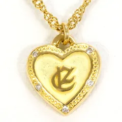 K18YG ネックレス ダイヤモンド 総重量約2.2g 約39cm