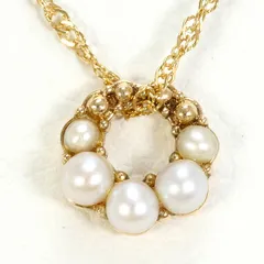 K10YG ネックレス パール（真珠） 総重量約0.9g 約40cm