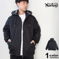 NORTON ノートン 中綿 ジャケット 撥水 フード 脱着 ナイロン MA-1 メンズ 大きいサイズ M-2XL [223N1703]