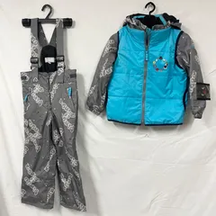 フェニックス　105～125cm　120サイズ　サイズ調整機能付き　ジュニア スキーウェア ピングー ロゴ キッズ 子ども スリーピース スノーウェア　スノボウェア　ブルー19