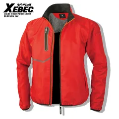 軽防寒ブルゾン ジーベック 162 レッド 男女兼用 軽量防寒 保温性 スポーティ スタッフブルゾン 防寒服 作業服 上着 ジャンパー ジャンバー ジャケット ブルゾン メンズ レディース 秋冬 アウター XEBEC 『4L~5L』