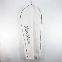 マックスマーラ MAX MARA ガーメントカバー 衣類カバー 白系 ホワイト ロゴ プリント 布製 ハンガー付 小物のサムネイル
