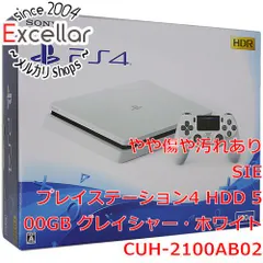 [bn:4] SONY　プレイステーション4 500GB ホワイト　CUH-2100AB02　コントローラーなし 元箱あり