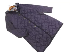 liberty art fabricｓ リバティ アート ファブリックス LAVENHAM フーディー キルティング コート size36/紫 ◇■ レディース