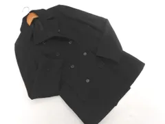 theory セオリー ウール混 ダブル コート size4/黒 ◇■ レディース