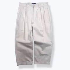 90s Polo by Ralph Lauren POLO CHINO Two Tuck Pants Made in CANADA 【W34】 90年代 ポロ チノ ラルフローレン タック カナダ製  チノパン アイボリー 古着 ビンテージ vintage