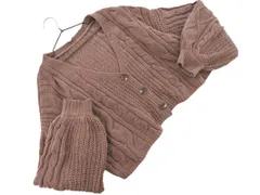 archives アルシーヴ ショート丈 カーディガン sizeM/茶 ◇■ レディース