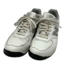 中古 ニューバランスゴルフ New Balance golf ゴルフシューズ  26.5cm ホワイト×グレー  574 v3 スパイクレス 軽量 ベーシック [UGS574S3]