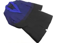 BACCA バッカ トゥモローランド ウール100% バイカラー チェスター コート size38/青ｘ紺ｘ黒 ◇■ レディース