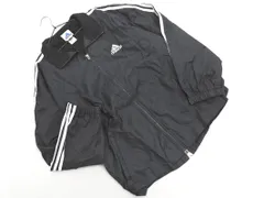 adidas アディダス 裏起毛 ロゴ 刺 ナイロン ジャケット sizeL/青 ◇■ メンズ