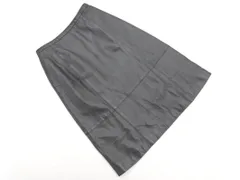 iCB アイシービー レザー Aライン 台形 スカート size9/黒 ◇■ レディース