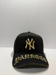 Newera ニューヨークヤンキース ゴシックバイザー ウォッシュ 9forty A-FRAME スナップバックキャップ ブラックカラー