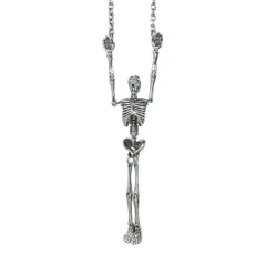 【栄】ヴィヴィアンウエストウッド ペンダント スカル ドクロ スケルトン ロング ネックレス シルバー金具 本体品のみ