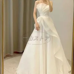 【新品未使用】ウエディングドレス 花嫁 ドレス 前撮りドレス ウェディングドレス 二次会ドレスオフショルダー オフショル 前撮り ドレス 花嫁 かわいい  二次会ドレス フォトウェディング 可愛い シンプル 後撮り 結婚式