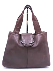 Ungaro ウンガロ 本革 レザー ハンド バッグ ブラウン ■■ レディース