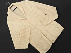 SHIPS シップス ウール100% ニット カーディガン sizeM/アイボリー ◇■ レディース