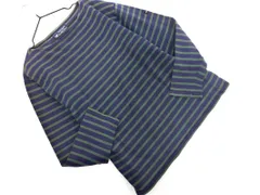 SAINT JAMES セントジェームス ボーダー カットソー size36/紺ｘ緑 ◇■ レディース