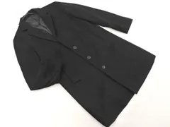 TAKEO KIKUCHI タケオキクチ ウール混 シングル コート sizeM/黒 ◇■ メンズ