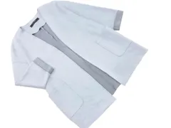 ZARA basic ザラ ベーシック フェイクスエード ノーカラー コート sizeM/ブルーグレー ◇■ レディース