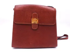 LANCEL ランセル レザー ショルダー バッグ 茶 ■■ レディース