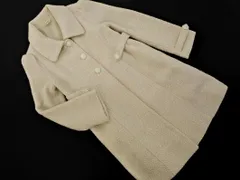 axes femme アクシーズファム ウール混 ギャザー ステンカラー コート sizeM/オフホワイト ◇■ レディース