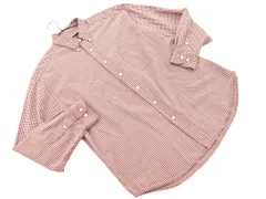 Eddie Bauer エディーバウアー チェック ボタンダウン シャツ sizeL/茶ｘ白 ◇■ メンズ