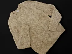 GLOBAL WORK グローバルワーク ウール混 ケーブル編み ニット セーター sizeS/ベージュ ◇■ メンズ