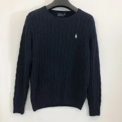 ポロ ラルフローレン 白 ポニー 上位 LINE ケーブルニット レディース XL