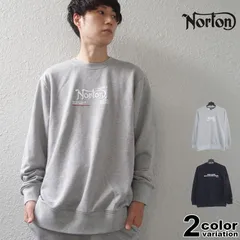NORTON ノートン トレーナー クルーネック スウェット ベーシック 3D ロゴ トレーナー メンズ 大きいサイズ M-2XL [223N1305B]のサムネイル