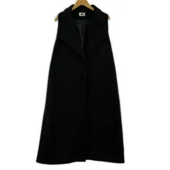 ABITOKYO アビトーキョー リボン付き ロング ジレベスト sizeL/ブラック