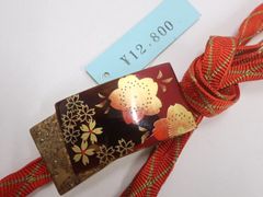 桐05300 武山 本鼈甲 螺鈿金蒔絵 蝶文様 ネックレス - メルカリ