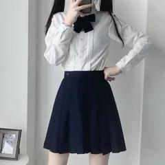 送料無料 女子高生風JK制服短スカート＆リボンセット45cm丈 学校制服プリーツスカート 黒 紺 灰色 Aライン フレアスカート XS～3XL