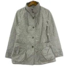 EVEX by KRIZIA エヴェックス バイ クリツィア レオパード柄 ジャガード シャツジャケット size40/ライトグレー