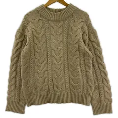 URBAN RESEARCH　DOORSアーバンリサーチドアーズ ケーブル編みニット sizeM/ベージュ