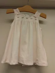 M28　タルティーヌエショコラ　Tartine et Chocolat　未使用　90cm　ブルマ欠品　ベロア　バラ　刺繍　ワンピース