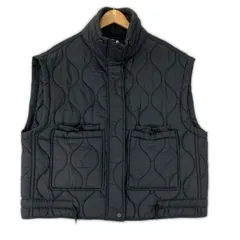 ZARA  ザラ  スタンドカラー 中綿ベスト sizeEUR S/ブラック