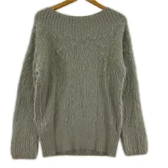 NATURAL BEAUTY BASIC ナチュラルビューティーベーシック シャギーニット sizeM/グレー