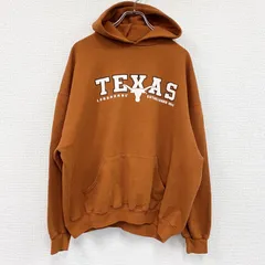 【3点以上まとめ買いで20%OFF】古着 used　RUSSELL　ラッセル　スウェットパーカー/フーディー　オレンジ　2XLサイズ